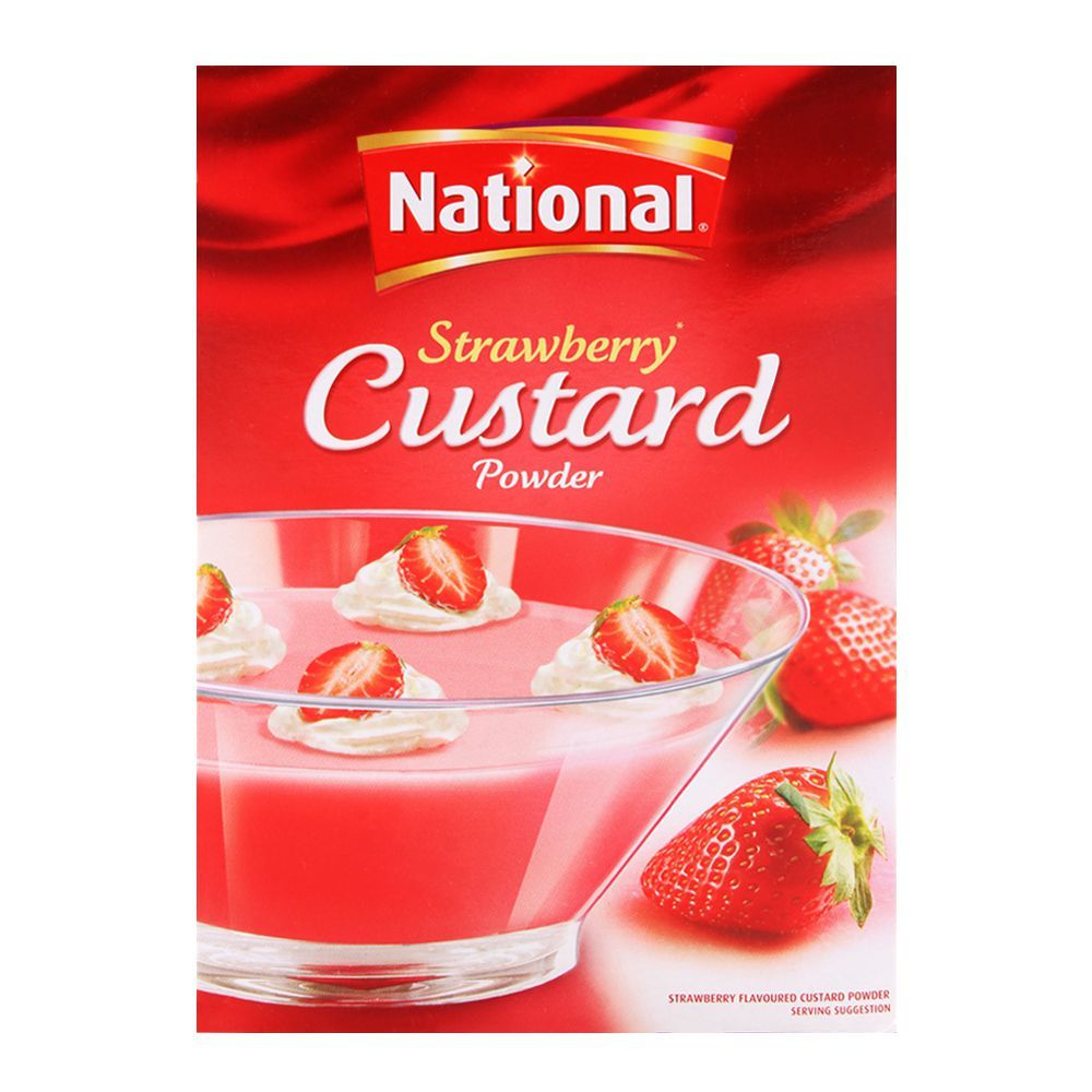 National Strawberry Custard 300g