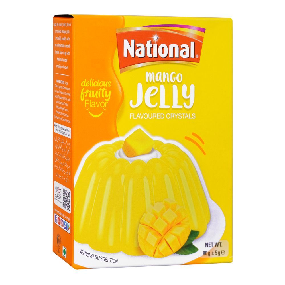 National Mango Jelly With Flavoured Crystals 80g