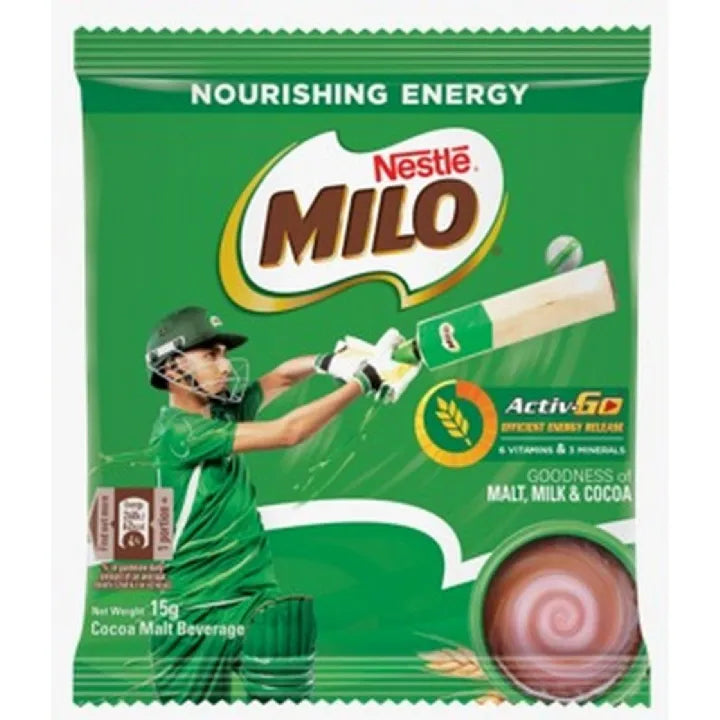 Nestle Milo Active-Go Milk, Malt & Cocoa Powder 15g