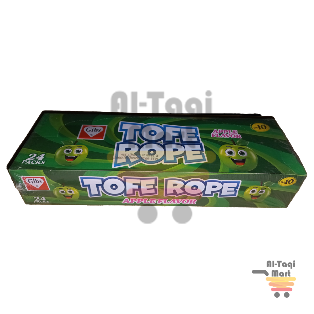 Gibs Tofe Rope Apple Flavor Rs.10 (Pack of 24)