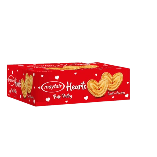 Hearts Puff Pastry Rs.20 (Pack of 12)
