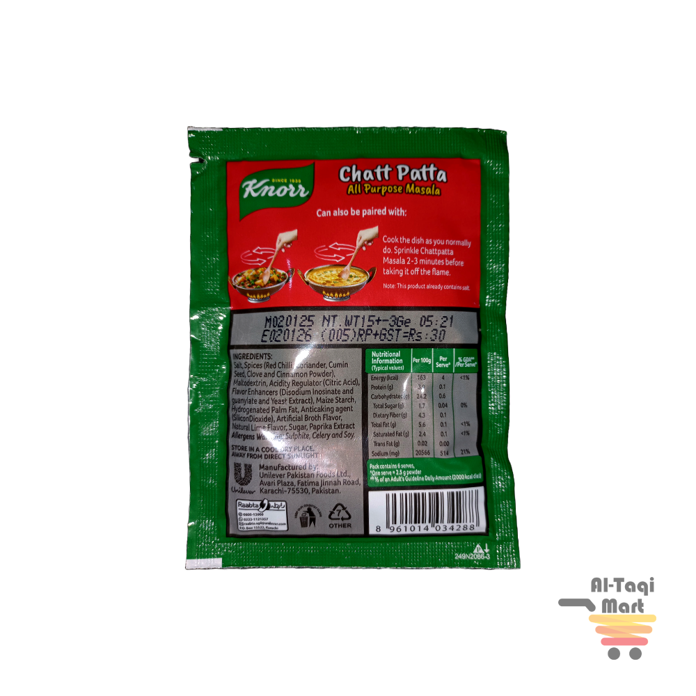 Knorr Chatt Patta All Purpose Masala 15g