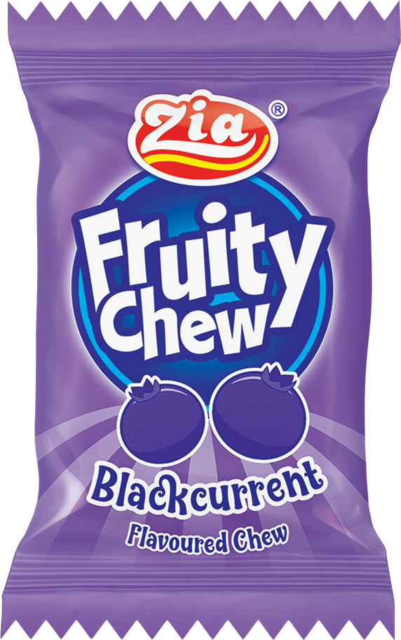 Zia Fruity Chew Blackcurrant Rs.2 (Pack of 75)