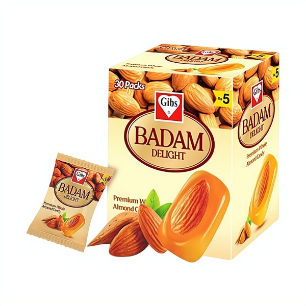 Gibs Badam Delight Candy Rs.5 (Pack of 30)