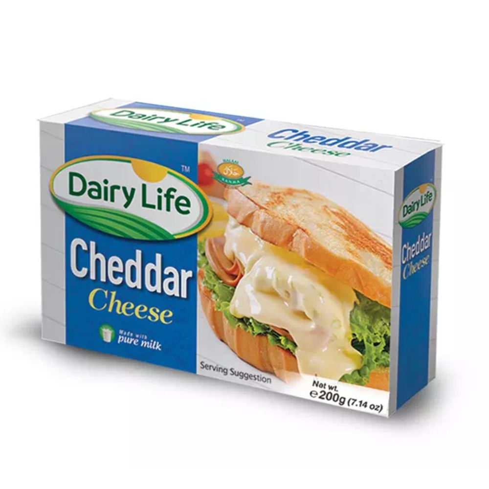 Dairy Life Chedder Cheese Block 200g