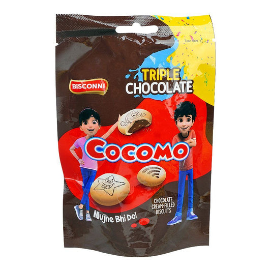 Bisconni Cocomo Triple Chocolate Cream Biscuit, 39.6g