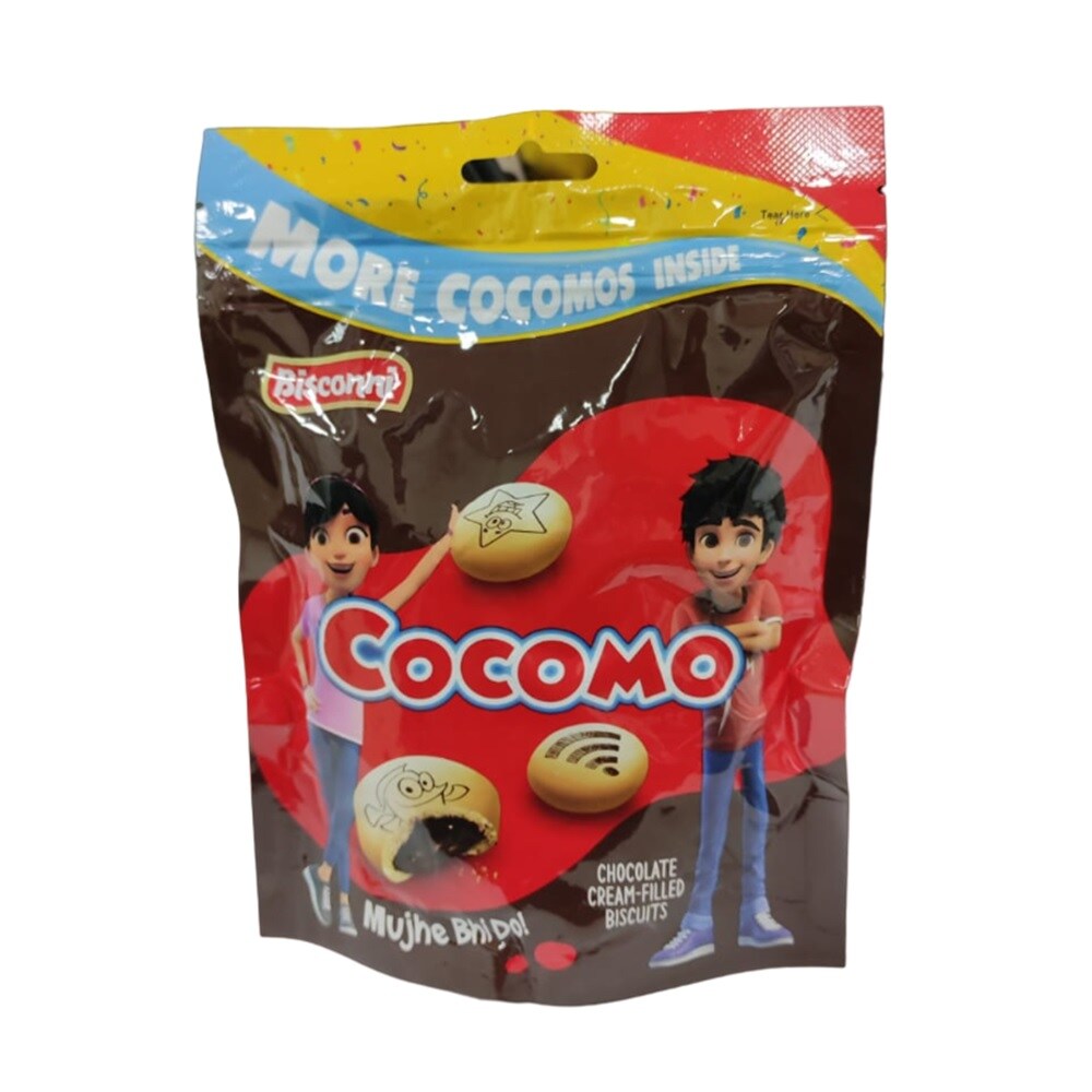 Bisconi Cocomo Chocolate Biscuit Pouch, 59.4 g