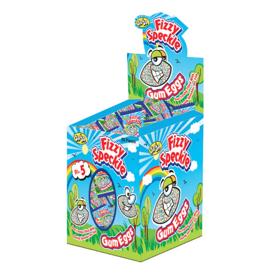 JOJO Fizzy Speckle Gum Eggs (Pack of 50)