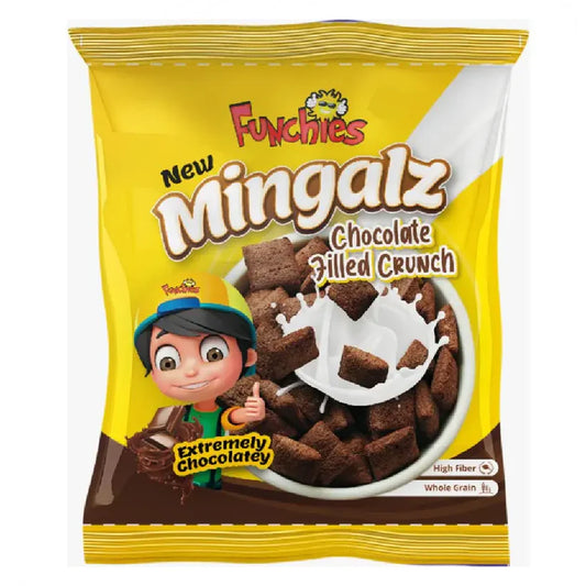 Funchies Mingalz Chocolate Filled Crunch 125g