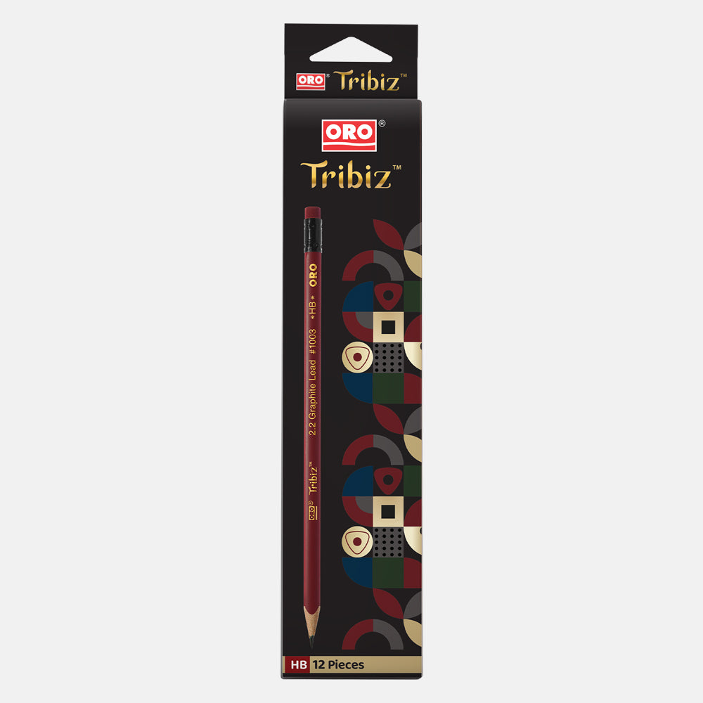 ORO Tribiz HB 2.2 Graphite Lead Pencils (Pack of 12)