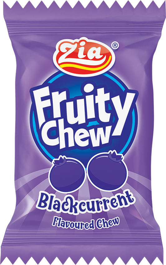 Zia Fruity Chew Blackcurrant Rs.2 (Pack of 75)