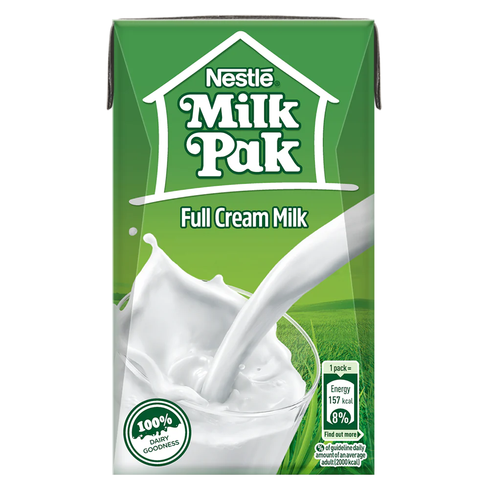 Nestle Milkpak Full Cream Milk, 250ml (Pack of 2)